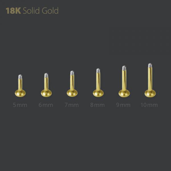 18k External Threaded Labret