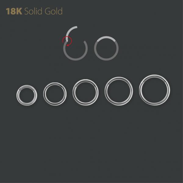 Gladde Clicker 18k Wit Goud