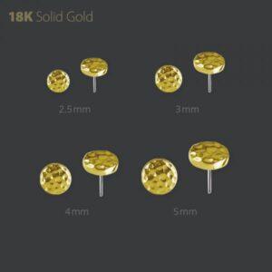 Threadless Hammered Disk