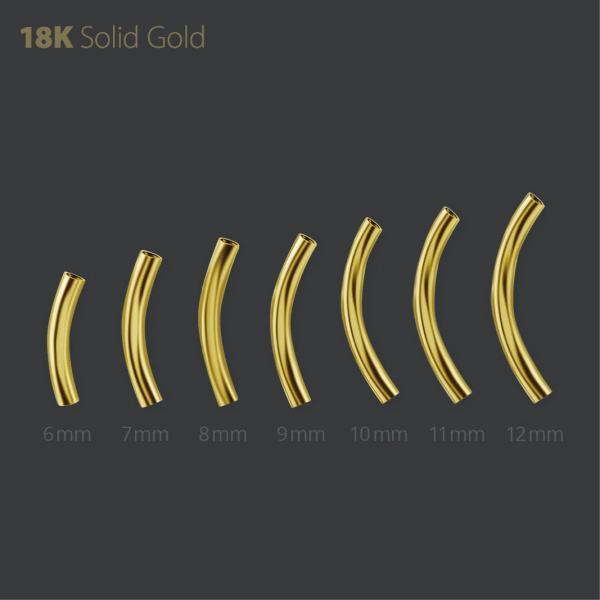 18K Internal Micro Curved Barbel
