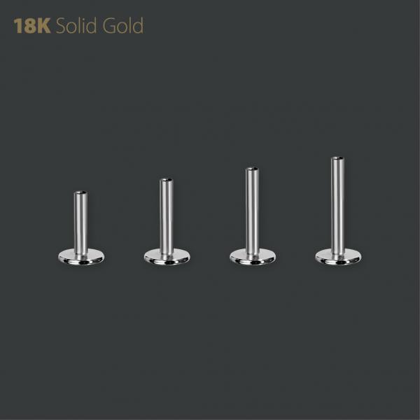 18K Internal Threaded Labret - Afbeelding 2