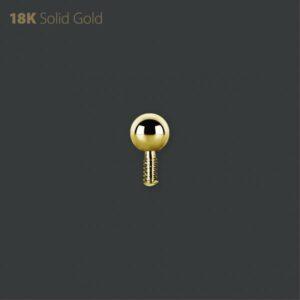 18K Internally Threaded Balleke