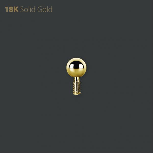 18K Internally Threaded Balleke