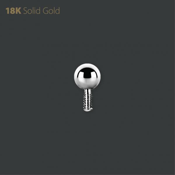18K Internally Threaded Balleke - Afbeelding 2