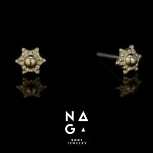 jalalia 14 karaat goud piercing top NAGA