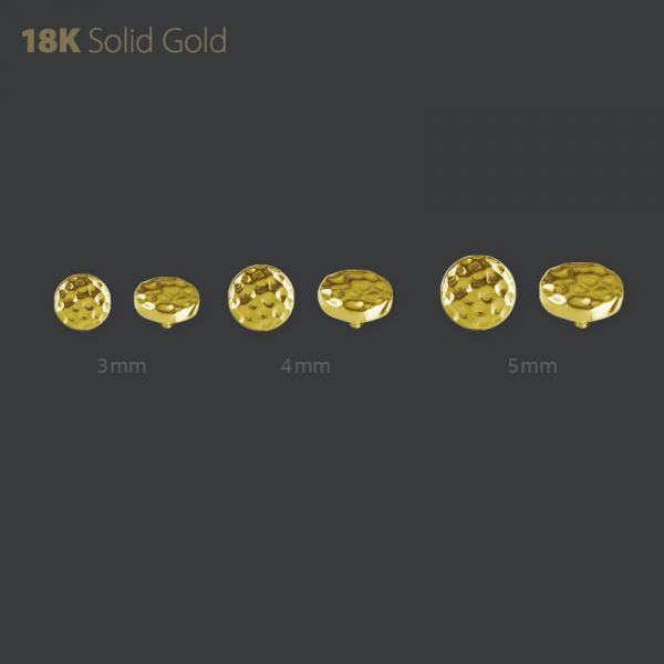 Dermal Gold Hammered Disk