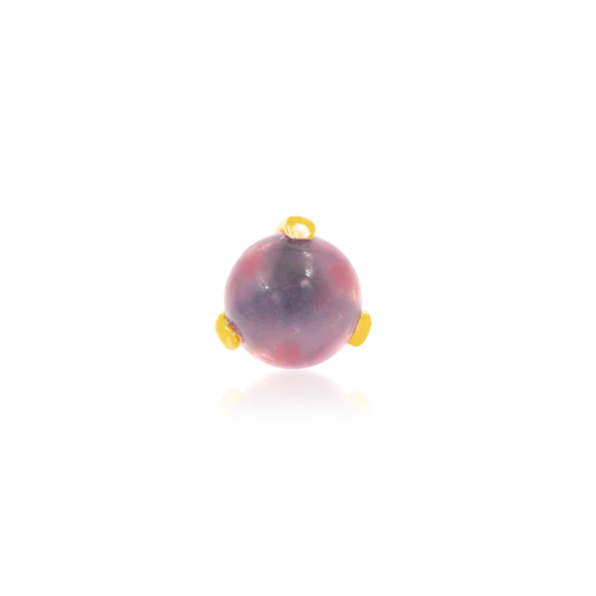 Prong-Set Ball with Rose Quartz