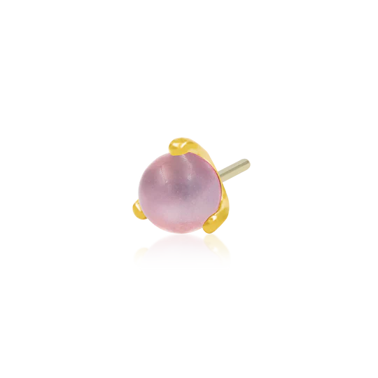 Prong-Set Ball with Rose Quartz - Afbeelding 3